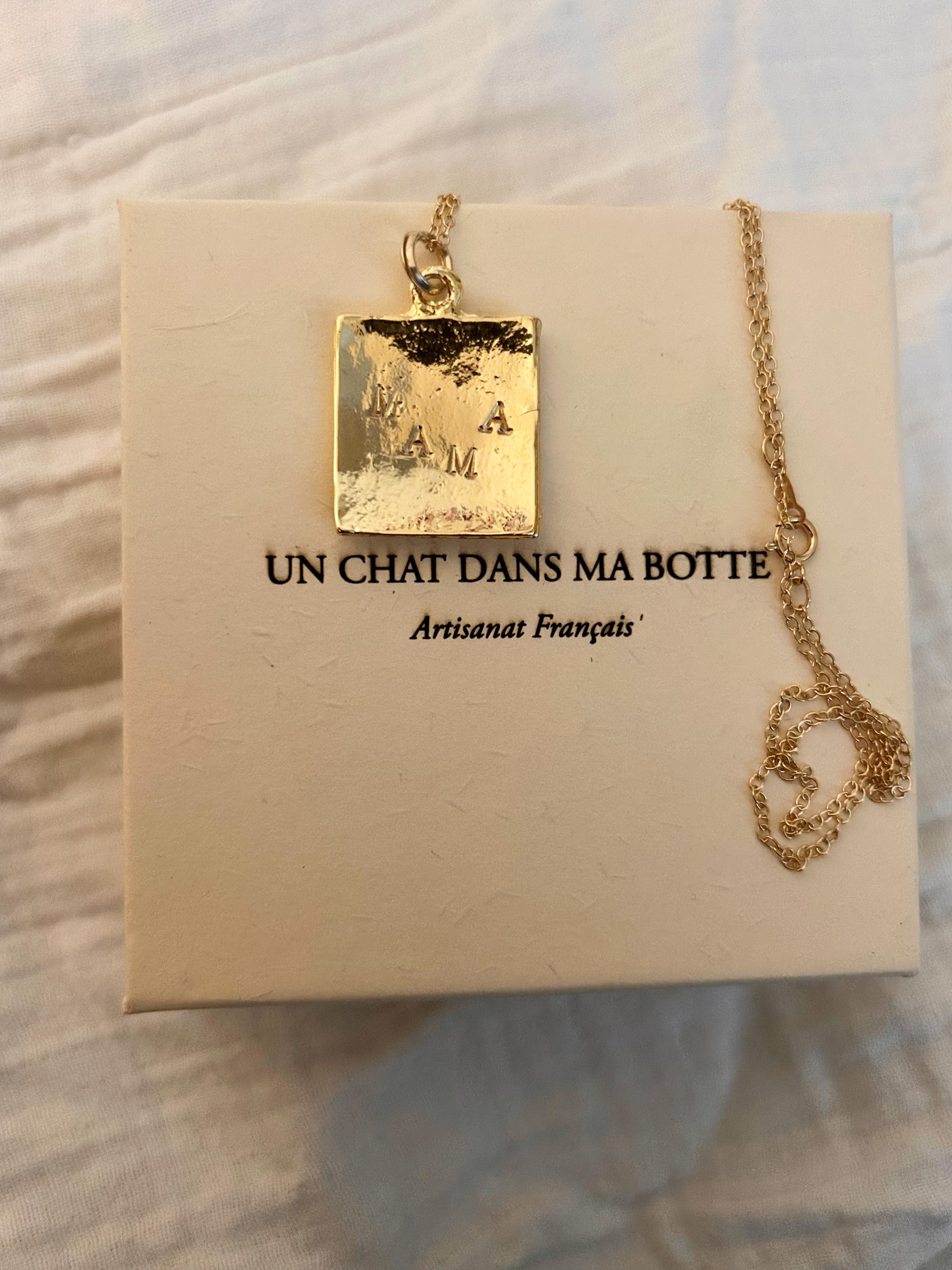 Collier MAMA or brillant