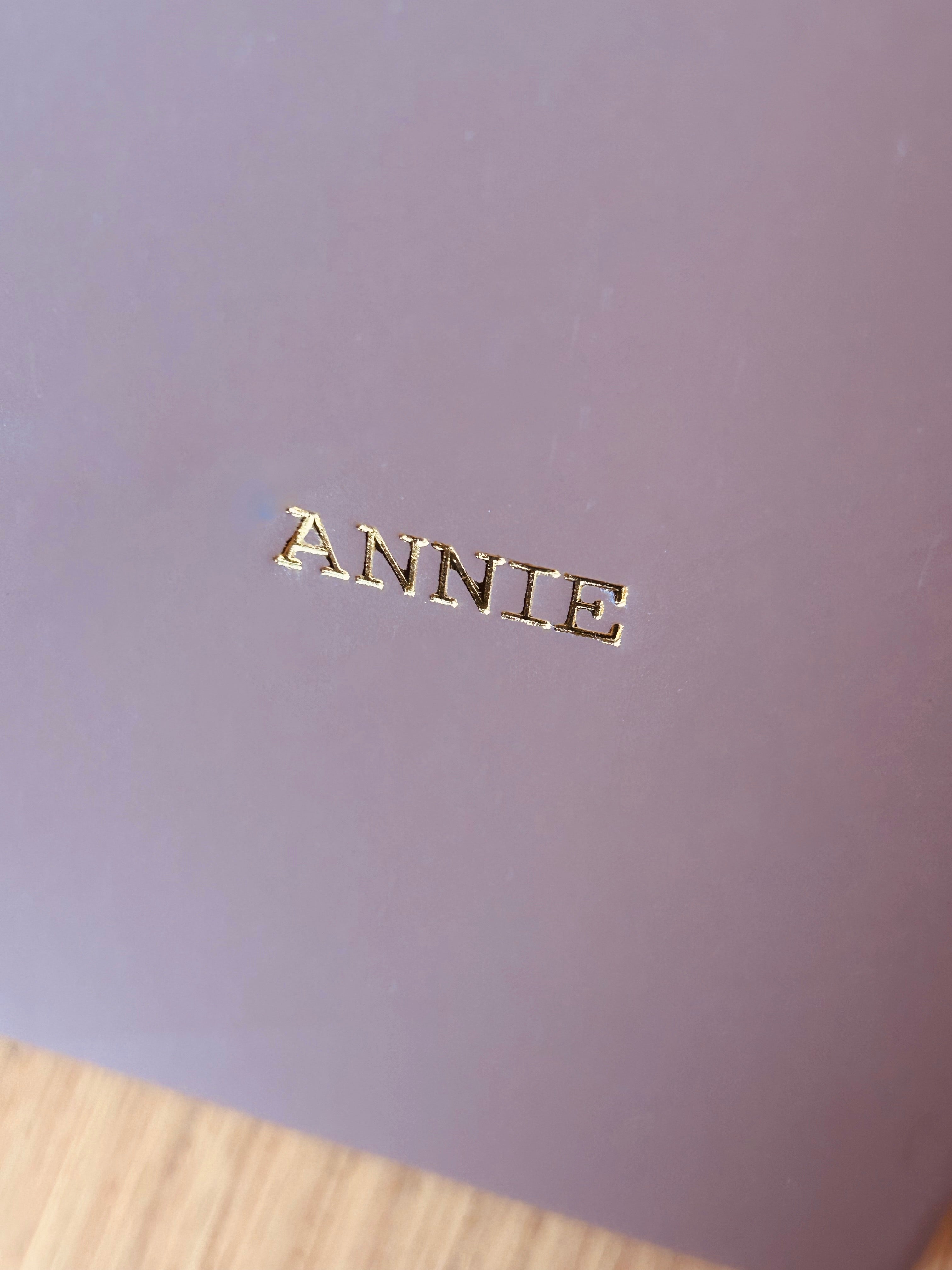 Carnet à personnaliser avec une dorure à l’or chaud