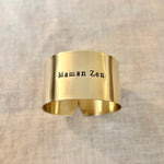 Maman Zen | Série - Déjà gravé 🍀 Rond en laiton brut gravé diamètre large