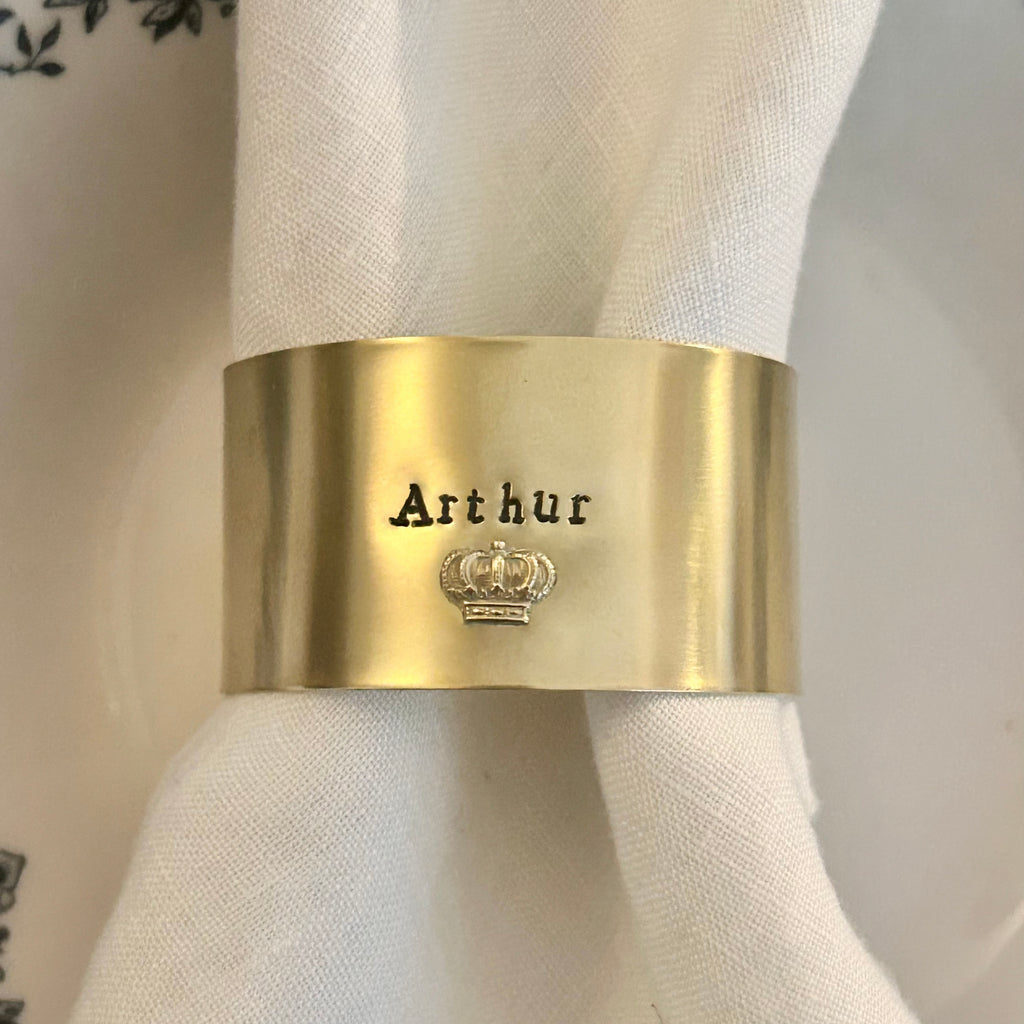 EDITION LIMITÉE | Collection Ornements | Couronne | Rond de serviette personnalisable - Diamètre large ⌀5 cm