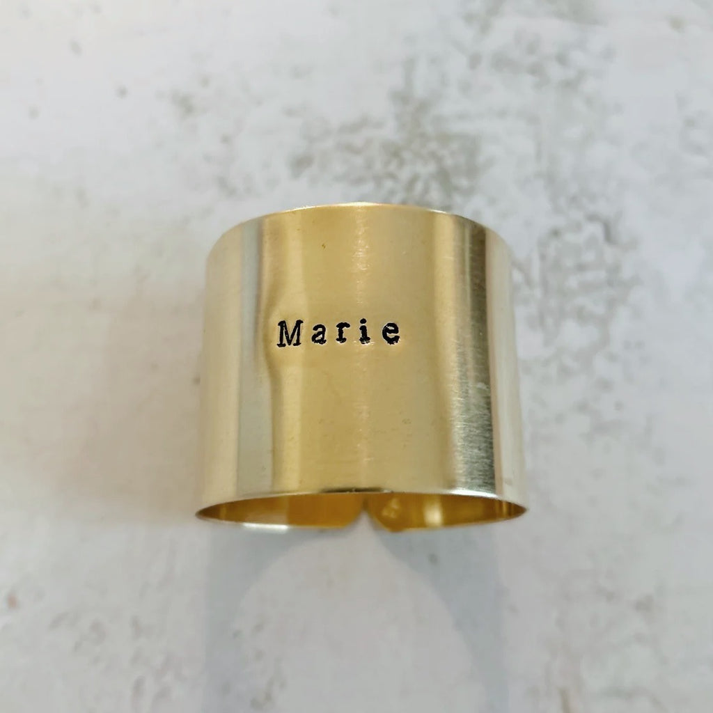 Marie | Déjà gravé 🍀 Rond en laiton gavé diametre standard