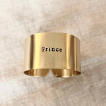 Prince | Série - Déjà gravé 🍀 Rond en laiton brut gravé (2 diamètres)