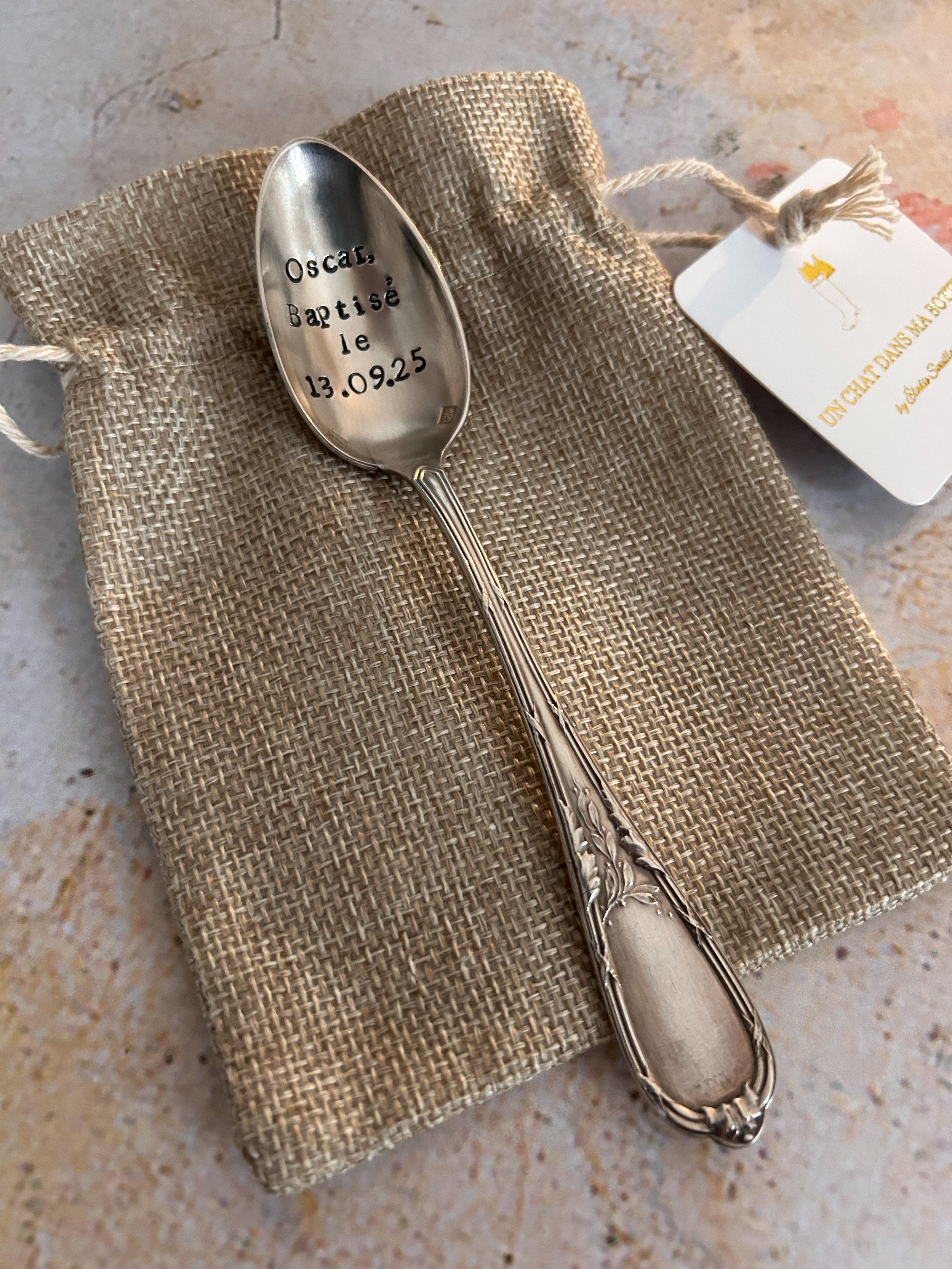 Petite cuillère à café vintage à personnaliser