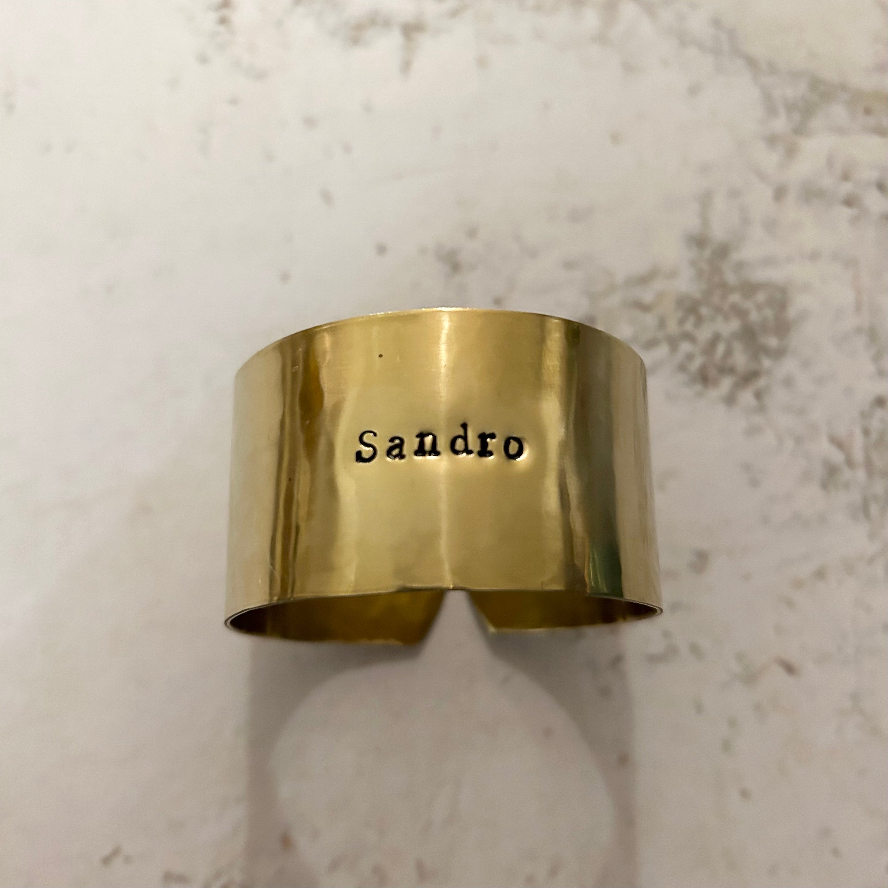 Collection oups - les imparfaits - « Sandro » martelé