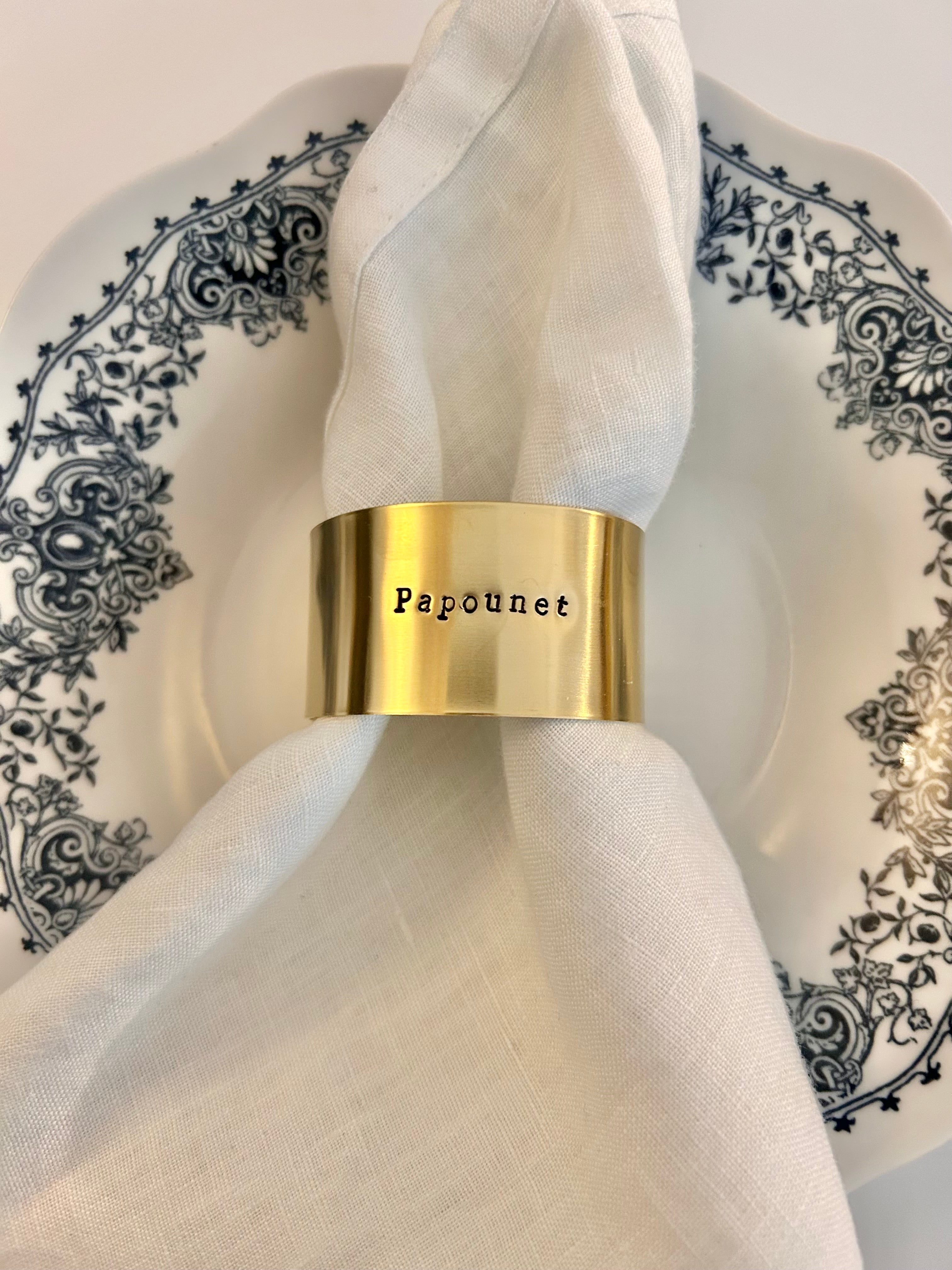 Papounet | Série - Déjà gravé 🍀 Rond en laiton brut gravé (2 diamètres)