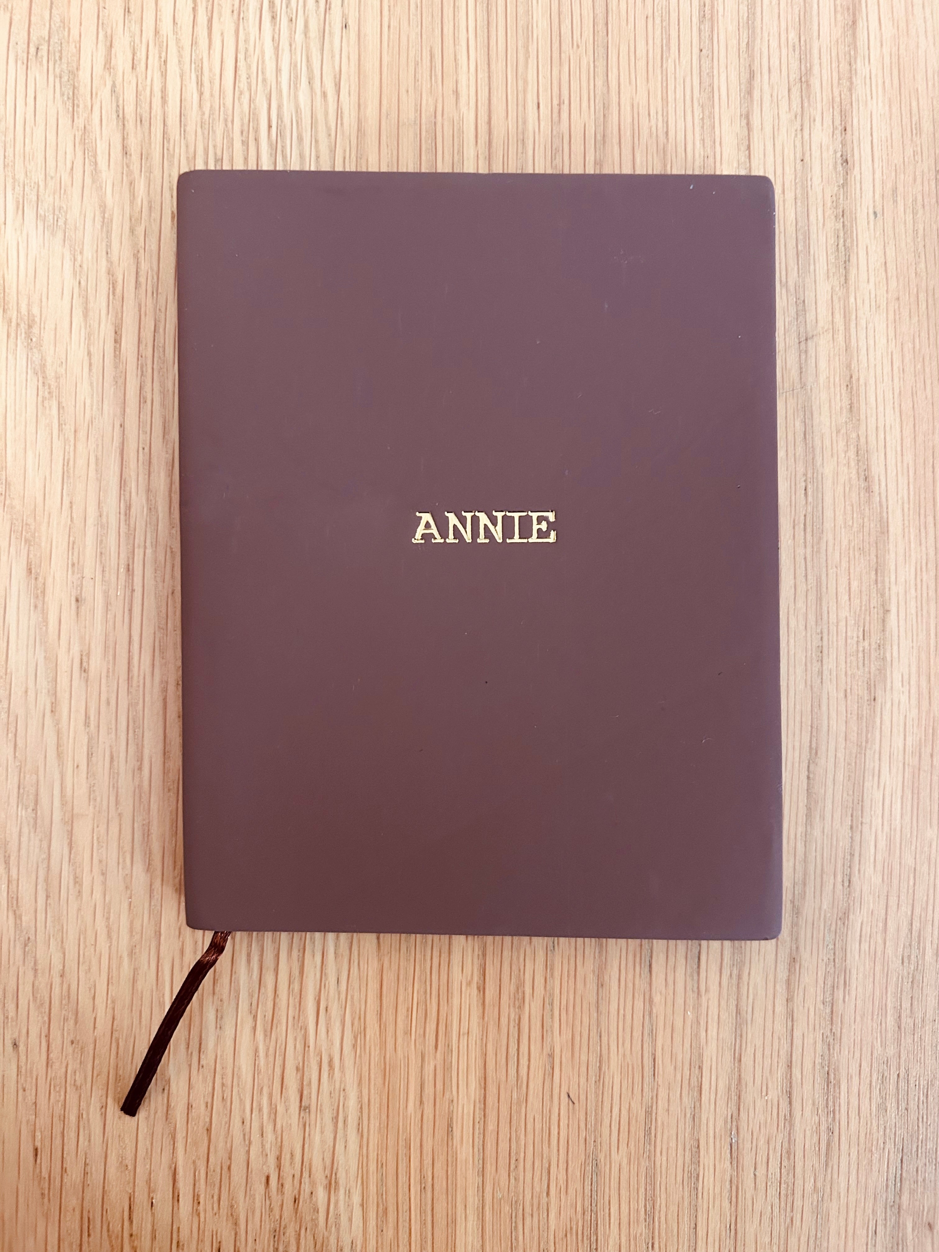 Carnet à personnaliser avec une dorure à l’or chaud