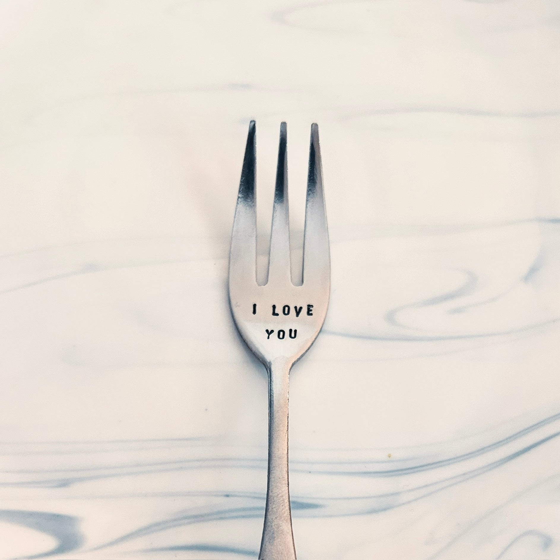 Fourchette En Acier Inoxydable Gravée - Longueur 21 Cm, Sans BPA | Cadeau Personnalisé Pour Petit Ami, Petite Amie