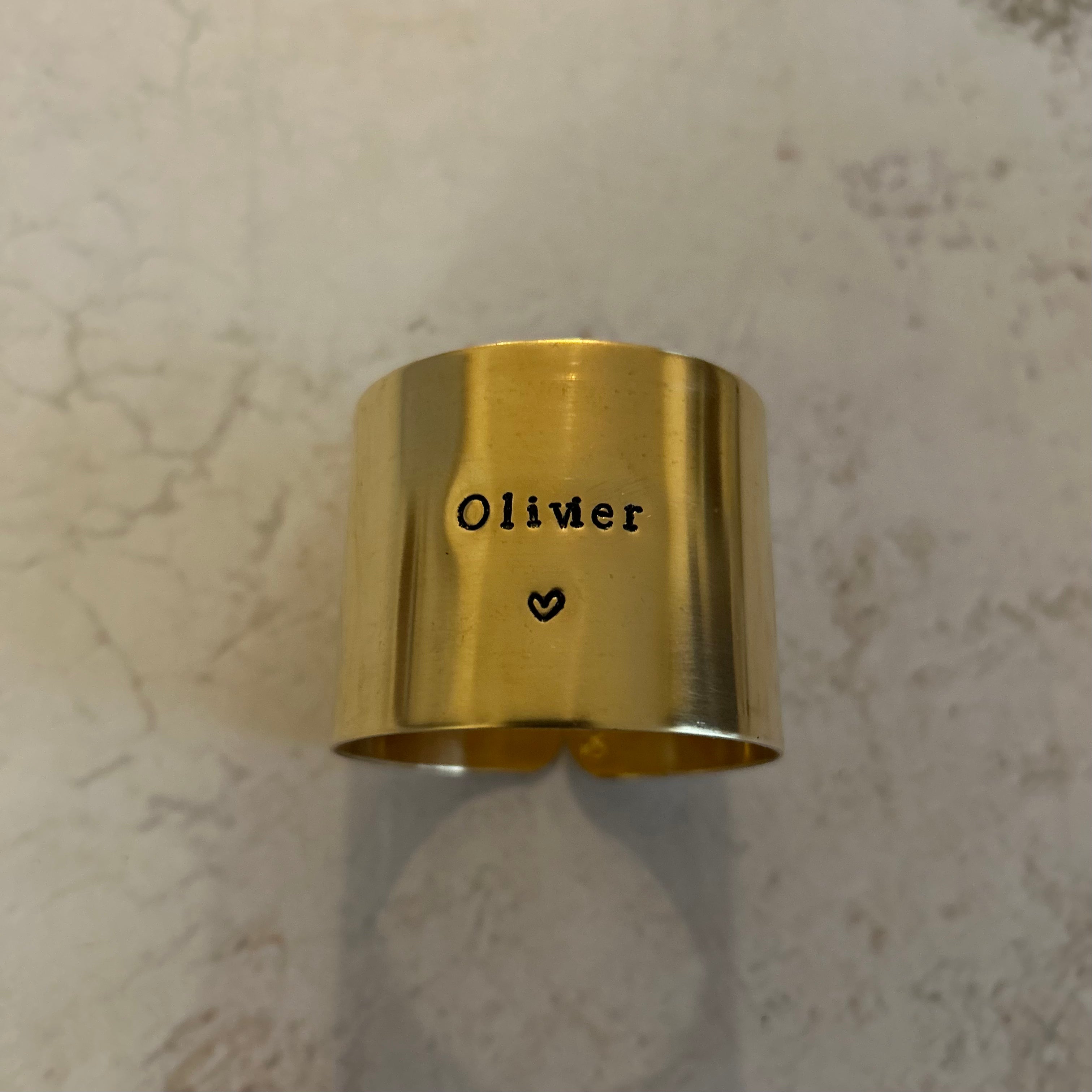 Collection oups - les imparfaits - «Olivier » diamètre standard motif coeur moyen
