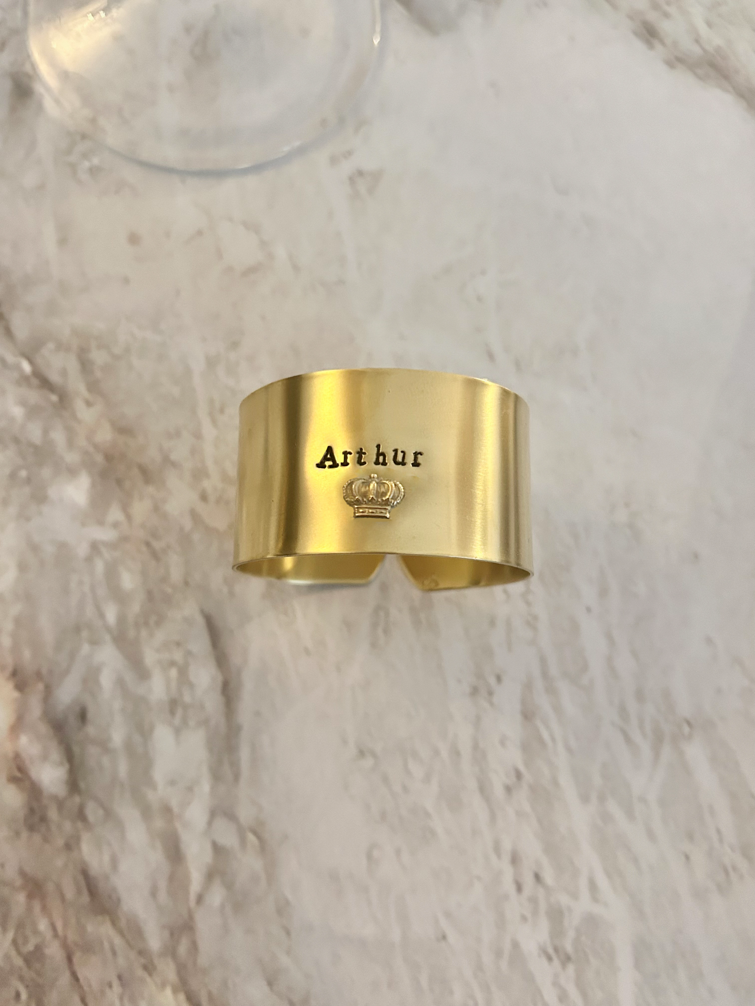 EDITION LIMITÉE | Collection Ornements | Couronne | Rond de serviette personnalisable - Diamètre large ⌀5 cm