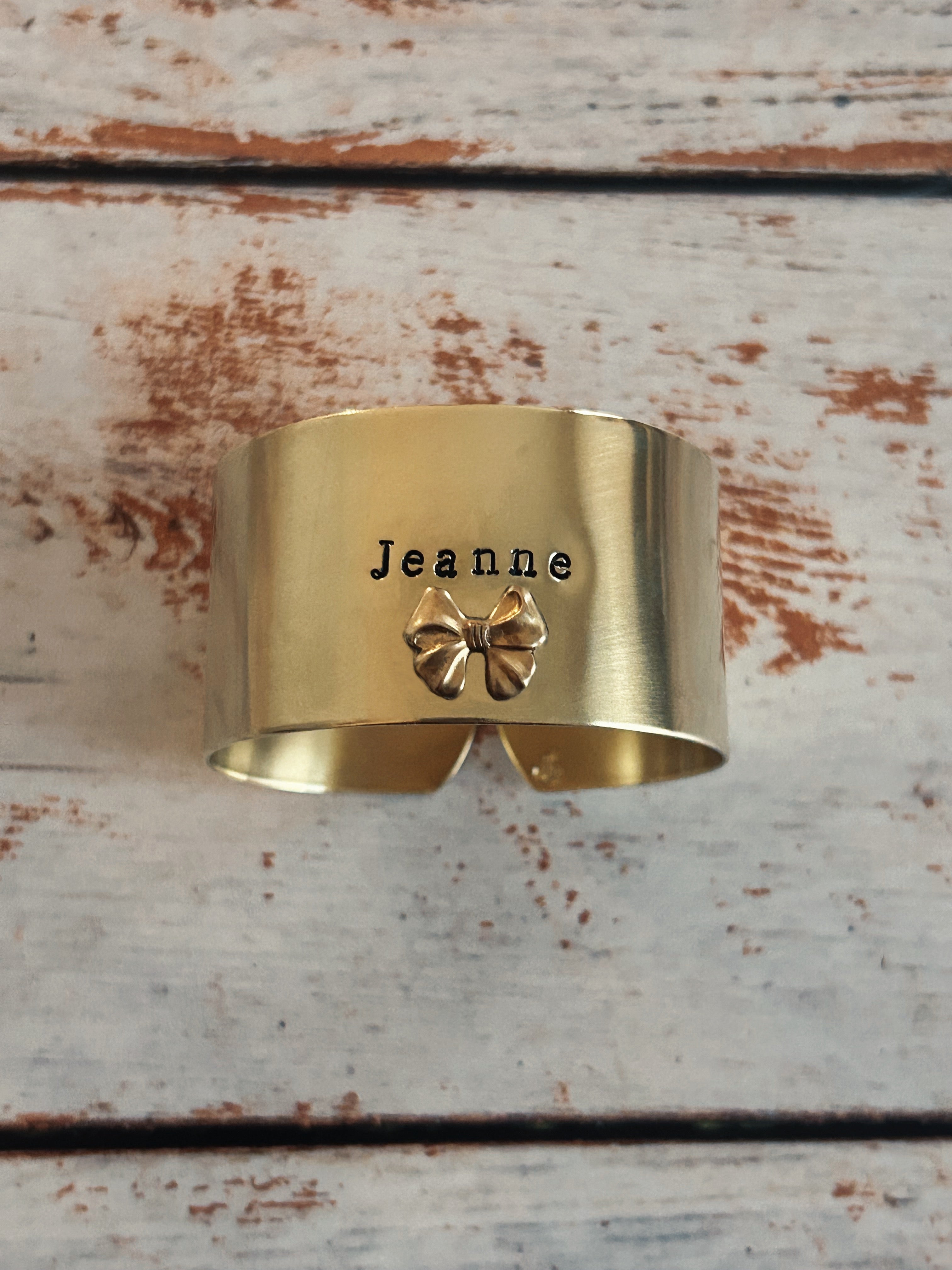 EDITION LIMITÉE | Collection Ornements | Noeud | Rond de serviette personnalisable - Diamètre large ⌀5 cm