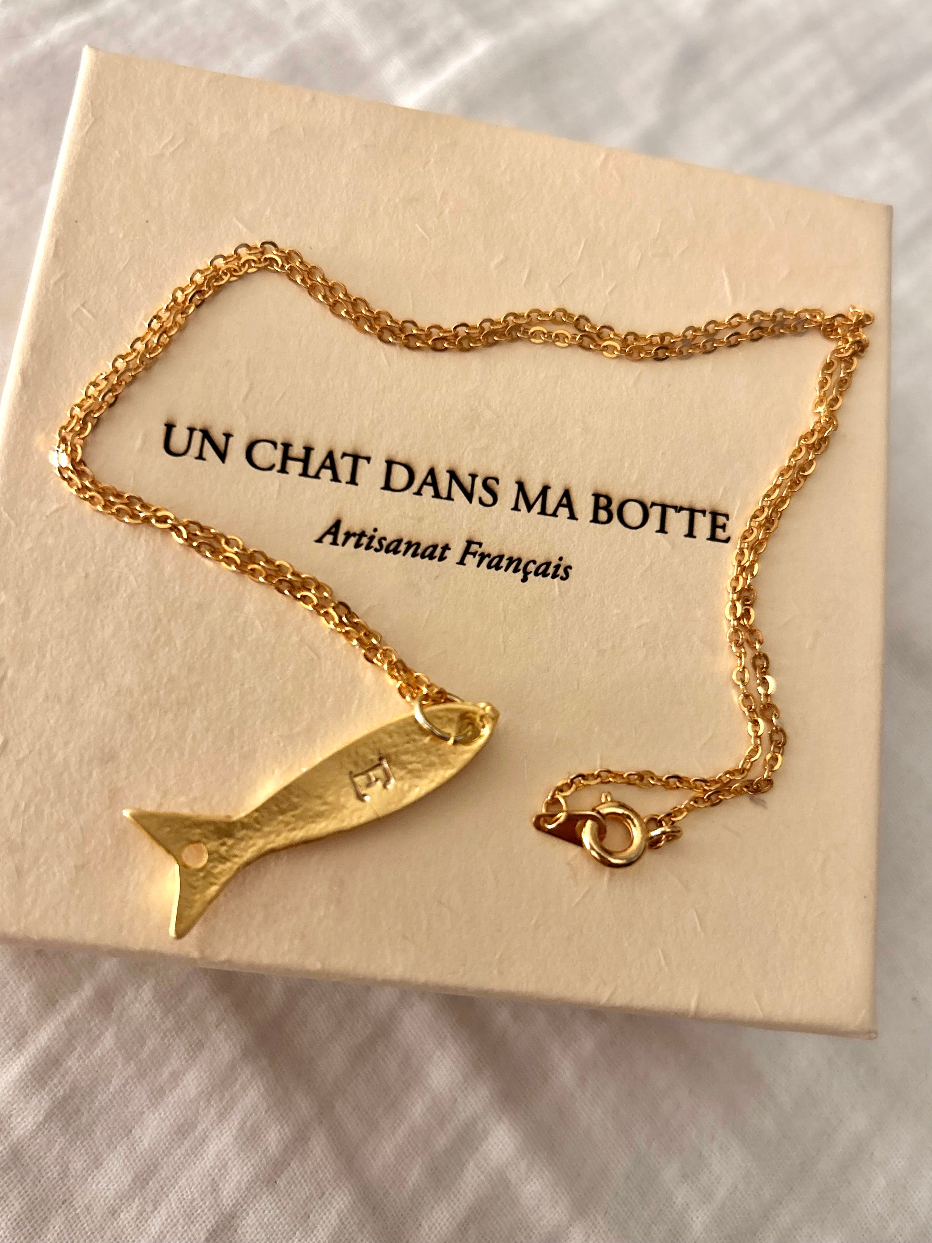 Collier Neptune personnalisable initiale