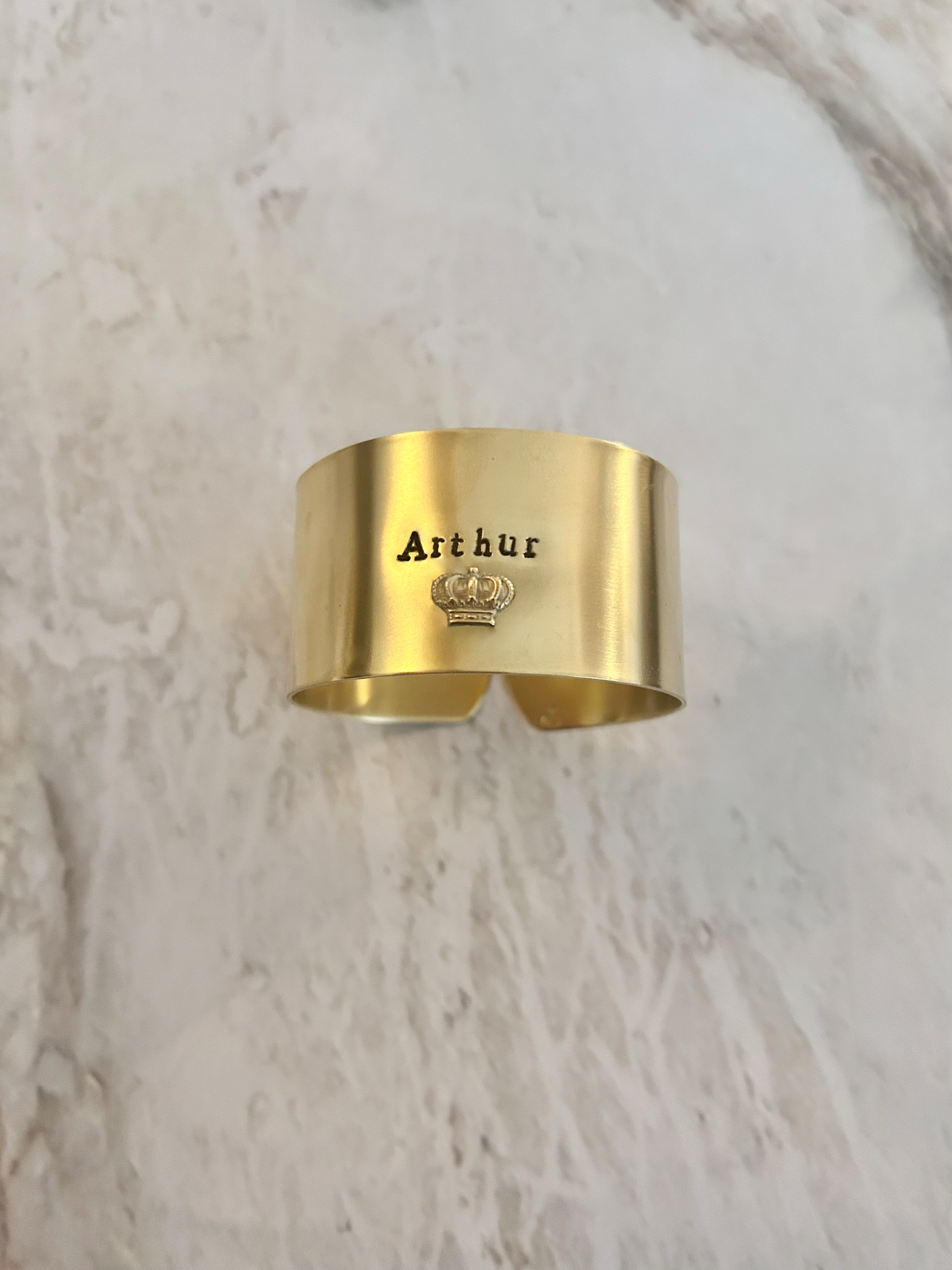 EDITION LIMITÉE | Collection Ornements | Couronne | Rond de serviette personnalisable - Diamètre large ⌀5 cm