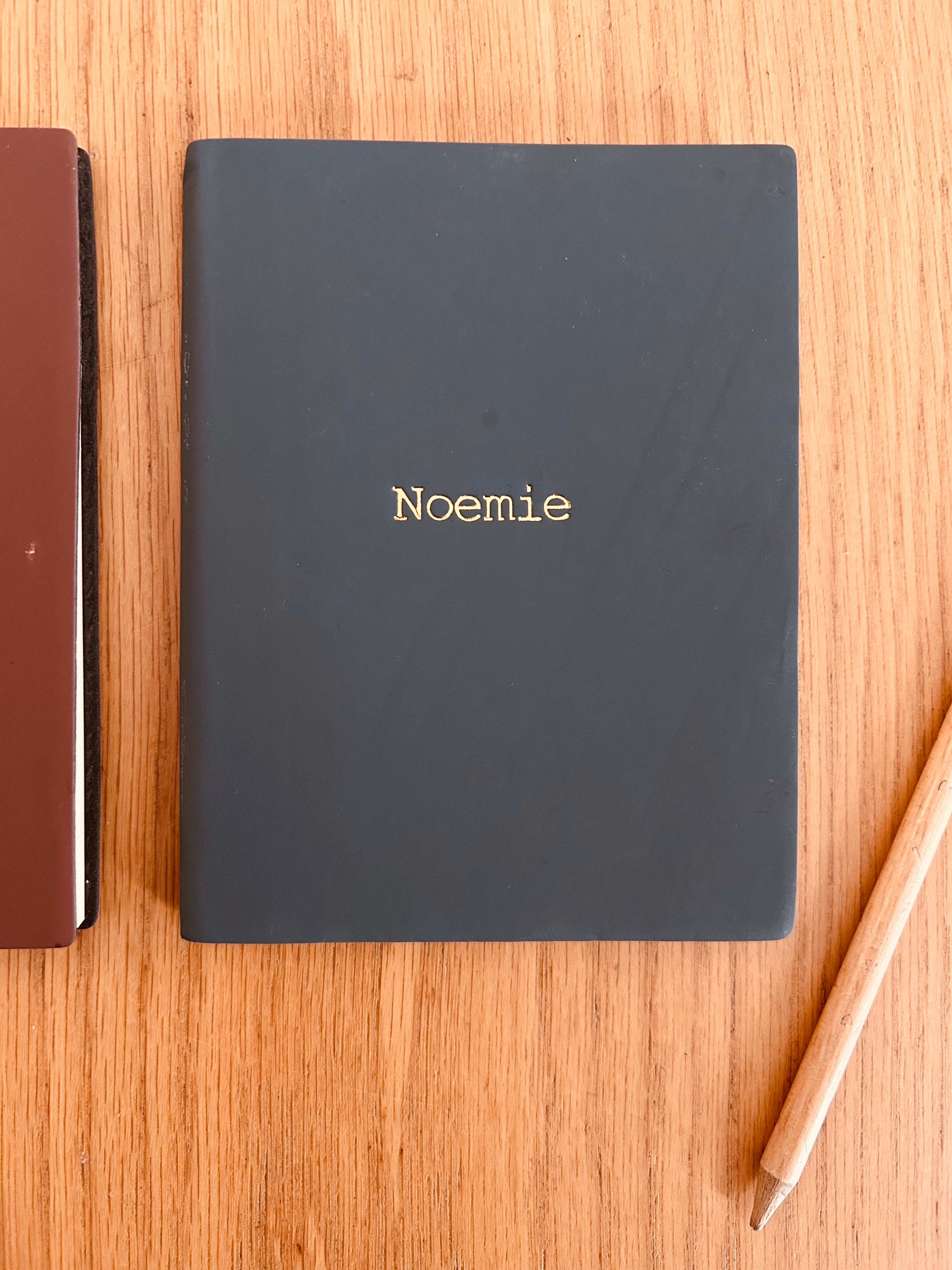 Carnet à personnaliser avec une dorure à l’or chaud