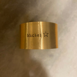 Déjà gravé 🍀 « Michel » grainé avec grande étoile