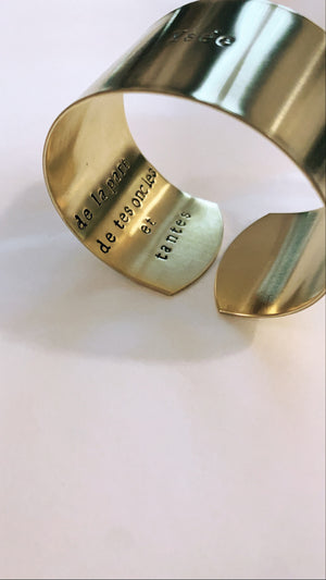 Napkin ring Brass Small hearts - Size L