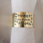 Customizable Inked Arabesque Napkin Ring - Size L