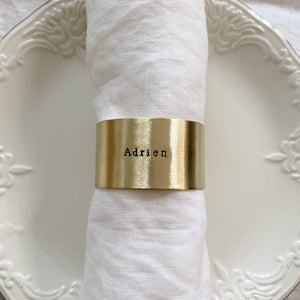 Grained napkin ring - Size L