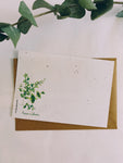 Planting card - planting paper (seeded) mint